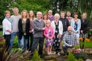 Family in Garden-